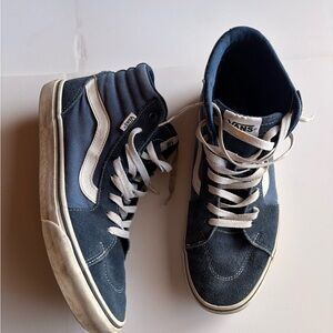 Vans Navy and White High-Top Sneakers Men’s size 10